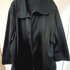 Donna Karan All-Weather Coat Navy Blue